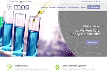 MNA Laboratuvar web sitesi yayına açıldı.