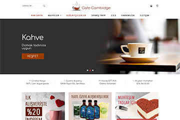 Cafe Cambridge Web Tasarım