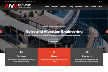 ANV Teknik Web Sitesi Tasarımı