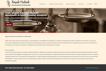 Başak Hukuk Web Sitesi Tasarımı