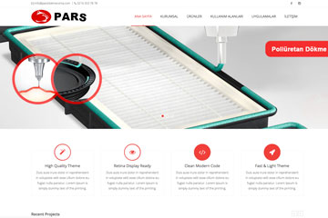 Pars Conta Web Sitesi Tasarımı
